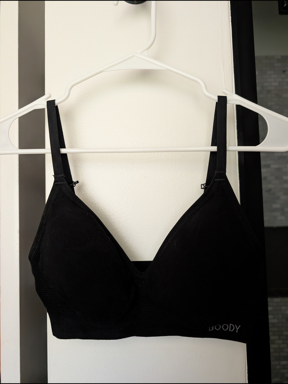 BOODY Black Wireless T-Shirt Bra Medium